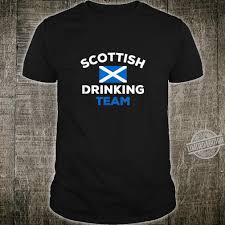 Schottland, fremder, hochländer, schotten, schotte, schottisch, blau, europa, weiß, schottland, schottische flagge, schottisches, aquarellkarte, aquarell. Schottisches Trinkteam Schottland Flagge Lustiges Bier Shirt