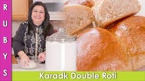 Kadak Double Roti Fresh Crispy Bread Recipe In Urdu Hindi Rkk Youtube Roti Apple Fritter Recipes Bread Recipes