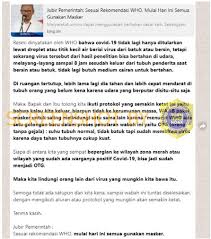 Dilaporkan dua kasus baru warga positif terjangkit virus corona mendapat pengawasan ketat di rspi hal penting yang harus dilakukan setiap warga adalah dengan menjaga menjaga daya tahan tubuhnya. Salah Who Sebut Penularan Corona Tak Lagi Hanya Lewat Droplet Tapi Juga Udara Hoax Buster Covid19 Go Id