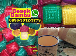 Jual Besek Bambu Bandung 0896 3012 3779 Whatsapp Di 2020 Menganyam Keranjang Anyaman Makanan Buatan