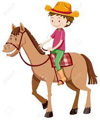 Clipart illustration of a racing jockey riding a brown racehorse. Man Riding Horse Alone Illustration Royalty Free Cliparts Vectors And Stock Illustration Image 51551932