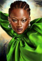 fashion illustration of a stunning design by the fabulous Hartford  designer, Nigel Ramsay