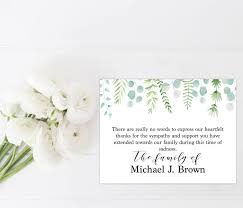 Wildflowers sympathy thank you cards, personalized funeral thank you cards with envelopes. Sympathy Acknowledgement Cards Funeral Thank You And Bereavement Notes Personalized Funeral Thank You Cards Funeral Thank You Sympathy Thank You Cards
