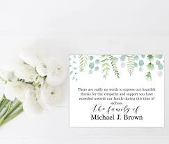 Dear dr and mrs jenkins, thank you for your kindness in sending. Sympathy Acknowledgement Cards Funeral Thank You And Etsy Funeral Thank You Cards Funeral Thank You Sympathy Thank You Cards