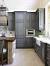 White Stained Oak Cabinets