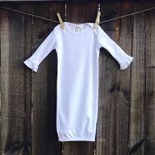 Blank Girl S Long Sleeve Ruffle Infant Gown With Hidden Zipper Baby Gown Girls Long Sleeve Gowns