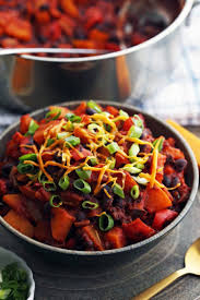 Roasted Butternut Squash And Black Bean Chili Recipe Vegetarian Chili Vegetarian Recipes Roasted Butternut