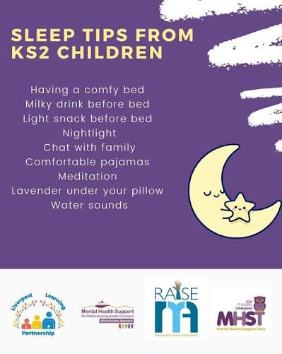 We asked KS2 children in Liverpool what helps them get to sleep during a livestream session with @@myaraiseteam and the Mental Health Support Teams from @alderhey. Their answers were thoughtful, practical and