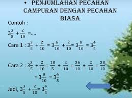 Ilmu Pengetahuan 10 Contoh Soal Penjumlahan Pecahan Campuran Kelas 5 Sd