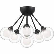 This can include everything from a classic chandelier to contemporary pendants where a bulb is set on the end of a steel bar. Quoizel Lighting Ash27684j1 Cades Collection Six Light Semi Flush Ceil Quality Discount Lighting