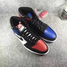 Nike Air Jordan 1 Retro High Og 39 Top 3 39 Blue Black Red Supclub High Street Fashion Clothing Jordan 1 Retro High Black And Red High Top Jordans