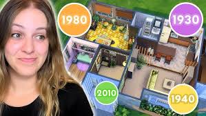 Los Sims 4 PERO cada HABITACIÓN es una DÉCADA DIFERENTE || Marta