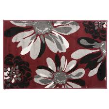 World Rug Gallery Modern Floral Flowers Red 2 Ft X 3 Ft Indoor Area Rug 374 Red 2x3 The Home Depot