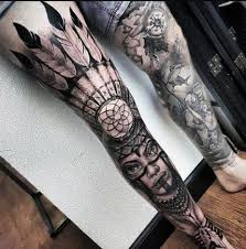 50 Trendy Tattoo Traditional Indian Headdress Full Leg Tattoos Ankle Tattoos For Women Leg Tattoos
