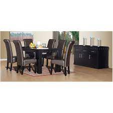 Marseilles 8pce Dining Room Black Wood Black Dining Room Furniture Dining Room