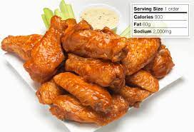 Summary one chicken wing has 43 calories, or 203 calories per 3.5 ounces (100 grams). Best And Worst Appetizers