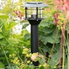 Garden 24v Globe Led Stake Light Black Lantern Post Post Lights Led Lantern