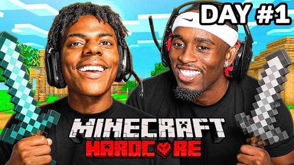 MINECRAFT HARDCORE ALL BOSSES DAY 1 🍄🔨🧟‍♂️ft. KaiCenat - YouTube