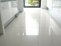 Brilliant White High Gloss Pre Sealed Porcelain Wall Floor Tiles White Tile Kitchen Floor Cleaning Tile Floors Large Floor Tiles