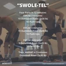 Swole Tel Wod Swoletel Wod Crossfit Entrainement Exercices Crossfit Programme Musculation