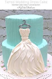 Tiered Wedding Dress Cake A Video Tutorial Cake Bridal Wedding Shower Cakes Bridal Shower Cakes