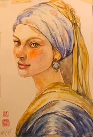 Watercolor painting of a tuxedo cat using masking fluid