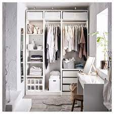 This wardrobe option does not include doors. Pax Wardrobe White Ikea