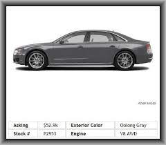 2011 Audi A8 L Quattro Sedan Driver And Passenger Heated Cushion Adaptive Headlights Dual Front Air Conditioning Zones Nav Entry Lighting Audi A8 Rear Seat