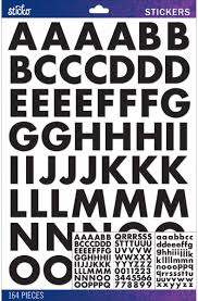 These templates are made available as free printables. Amazon Com Sticko Alphabet Futura Bold Stickers Large Black