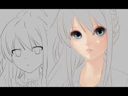 Part 1 How To Paint A Realistic Anime Face Drawings Anime Cute Couple Drawings