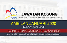 Saya mempunyai ijazah accounting dan telah pun mendaftar akaun spa. Jawatan Kosong Jabatan Akauntan Negara Malaysia Janm Januari 2020