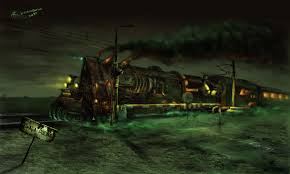 Ghost Train West Art Art Ghost