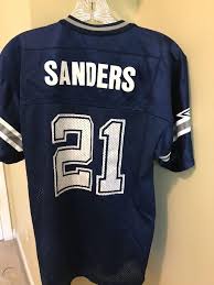 Prime moved the team from nike to under armour, and on wednesday, showed off the teams new threads. Rare Mens Deion Sanders Dallas Cowboys Jersey Size Youth L Champion 21 1893176112