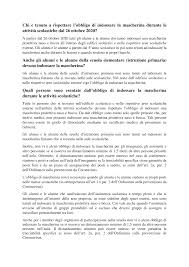 In campania scatta da oggi l'obbligo di indossare la mascherina all'aperto. Https Www Land Nrw Sites Default Files Asset Document 50353 Ita Faq Schulen Masken Lueftung Pdf
