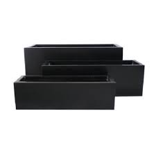 Planters are available for sale at. Out Of Stock Black Fibrestone Contemporary Trough Planter