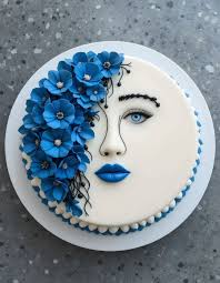 Blue and white porcelain cake 💙