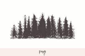 Mountain Slope With A Fir Forest Png Dpi Transparent Jpg Graphic Just Ink Forest