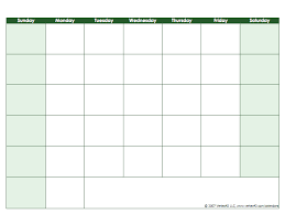 Blank Calendar Template Free Printable Blank Calendars By