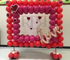Balloon Photo Frame Valentines Day Decorations Balloons Valentines Balloons