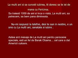 Vă doresc să iubiți viața și să nu vă opriți niciodată de vise! La Multi Ani Ppt