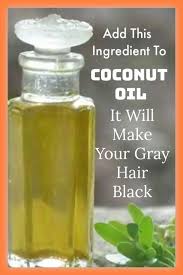 Add This To Coconut Oil It Will Make Your Gray Hair Black Again Promo Health Dyed Natural Hair Natural Hair Mask Natural Hair Styles