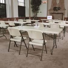Lifetime 6 Utility Table White Or Beige 4 Pack In 2020 Lifetime Tables Costco Folding Table Outdoor Furniture Chairs