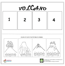 Volcano Sequencing Worksheet For Kids Kindergarten Sequencing Worksheets Sequencing Worksheets Sequencing Kindergarten