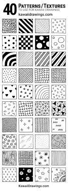 Check spelling or type a new query. Art Drawings 40 Textures And Patterns For Kawaii Drawings Artdrawingse Musterkunst Zeichnung Muster Malen