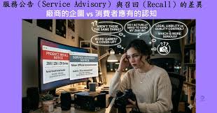 維修建議服務通知服務公告（Service Advisory）」與召回（Recall ...