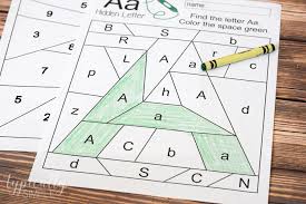 Great for whole class or intervention! Hidden Letter Number Free Printable Typically Simple