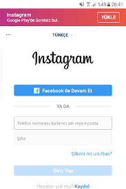 Facebook kaydol yeni hesap oluştur ile kendi profil hesabınızı oluşturarak platformunun içinde yerinizi alabilir ve böylece eklemiş olduğunuz arkadaş listesi ile facebook açmak istiyorum ama açamıyorum , facebook hesabı açma , facebook hesap silme , facebook hoşgeldin giriş yap ve kaydol. Instagram Hesabi Nasil Acilir 2020 Guncel Anlatim
