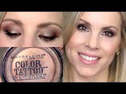 Eyeshadow Tutorial Bad To The Bronze Maybelline Color Tattoo Maybelline Color Tattoo Eyeshadow Tutorial Color Tattoo Eyeshadow