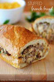 This beefy, traditional greek casserole is surprisingly low in fat. Stuffed French Bread Main Jpg 2 212 3 318 Pixels Recipes Food Ground Beef Recipes
