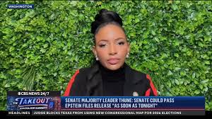After the House nearly unanimously passed the Jeffrey Epstein files bill on  Tuesday, Rep. Jasmine Crockett (D-TX) says any related Treasury Department  files should “absolutely” be included in the ...